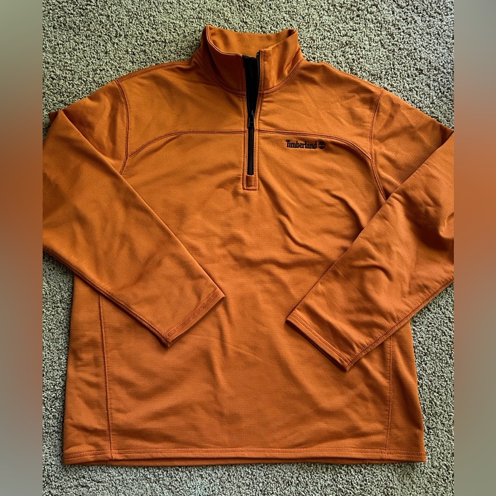Men’s L Timberland 1/4 zip sweatshirt